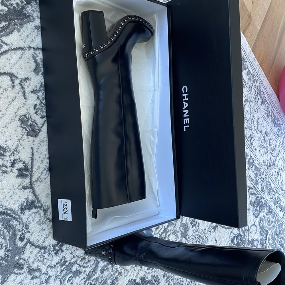Tall Chanel boots, NEW WITH BOX. Never worn